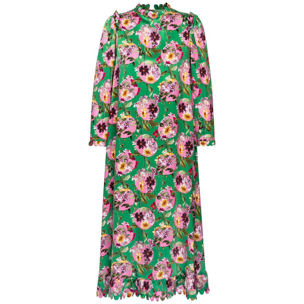 Topshop floral chuck shop on midi dress