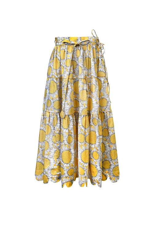 FLEUR sunflower skirt