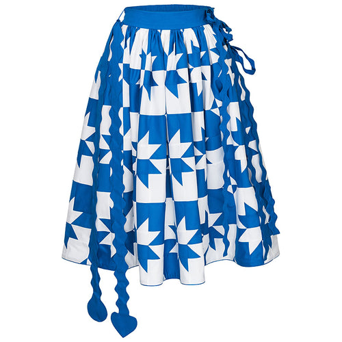 RUBY stars patchwork midi skirt