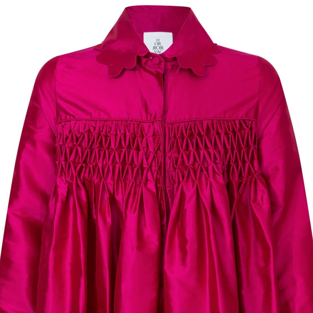 MIRA silk faille maxi dress