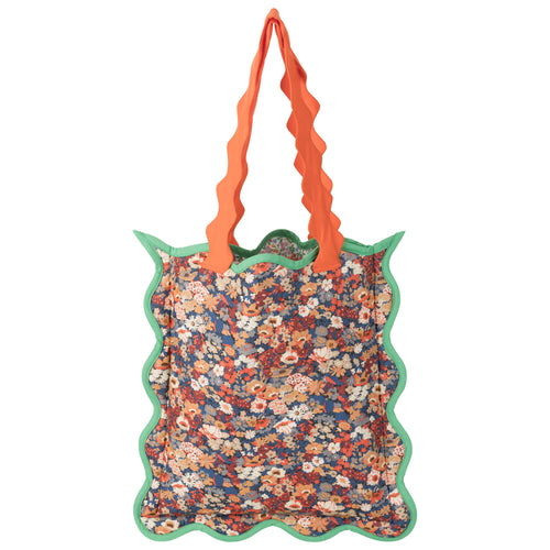 PRIMOSE quilted baby cord tote bag