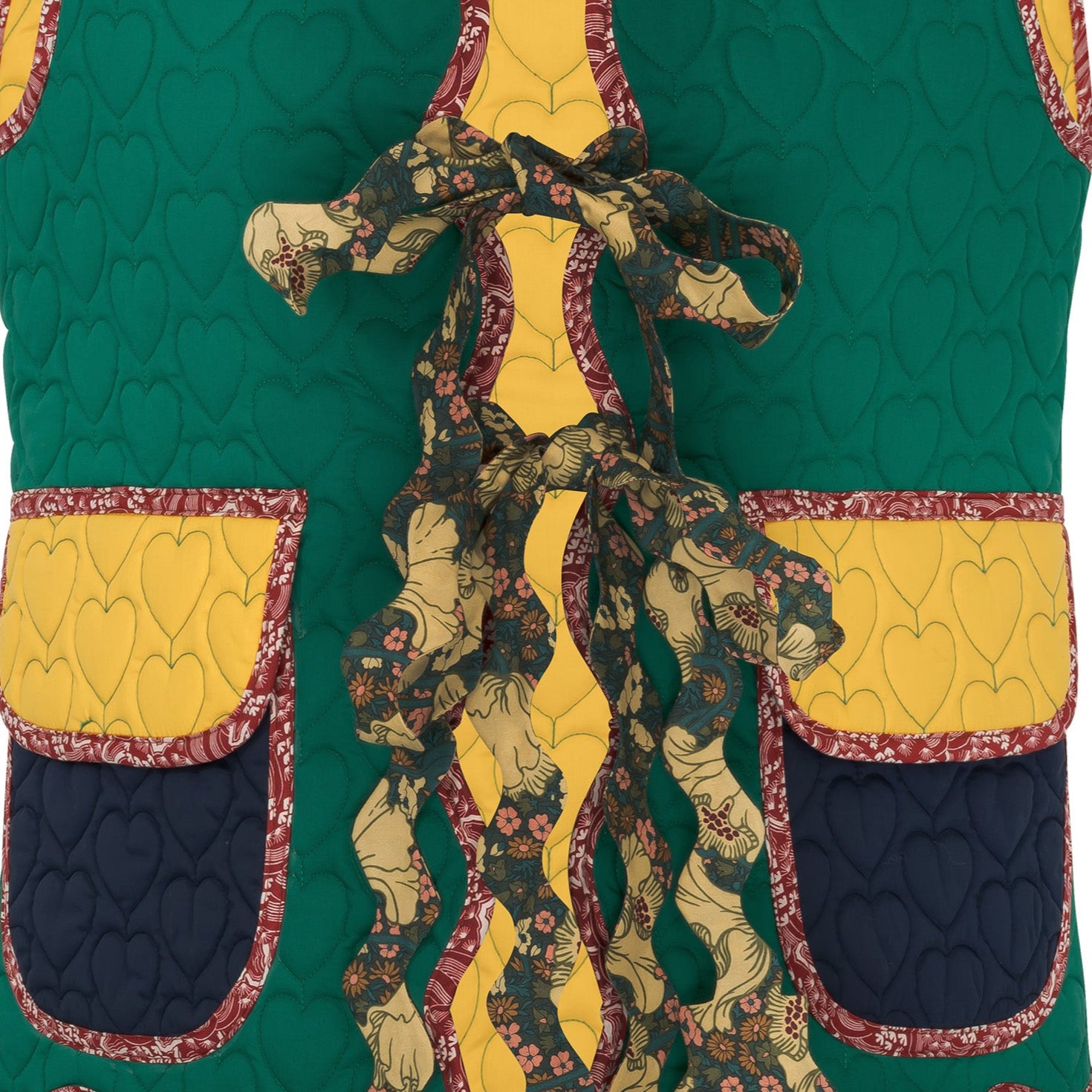 GISÉLE quilted patchwork cotton vest