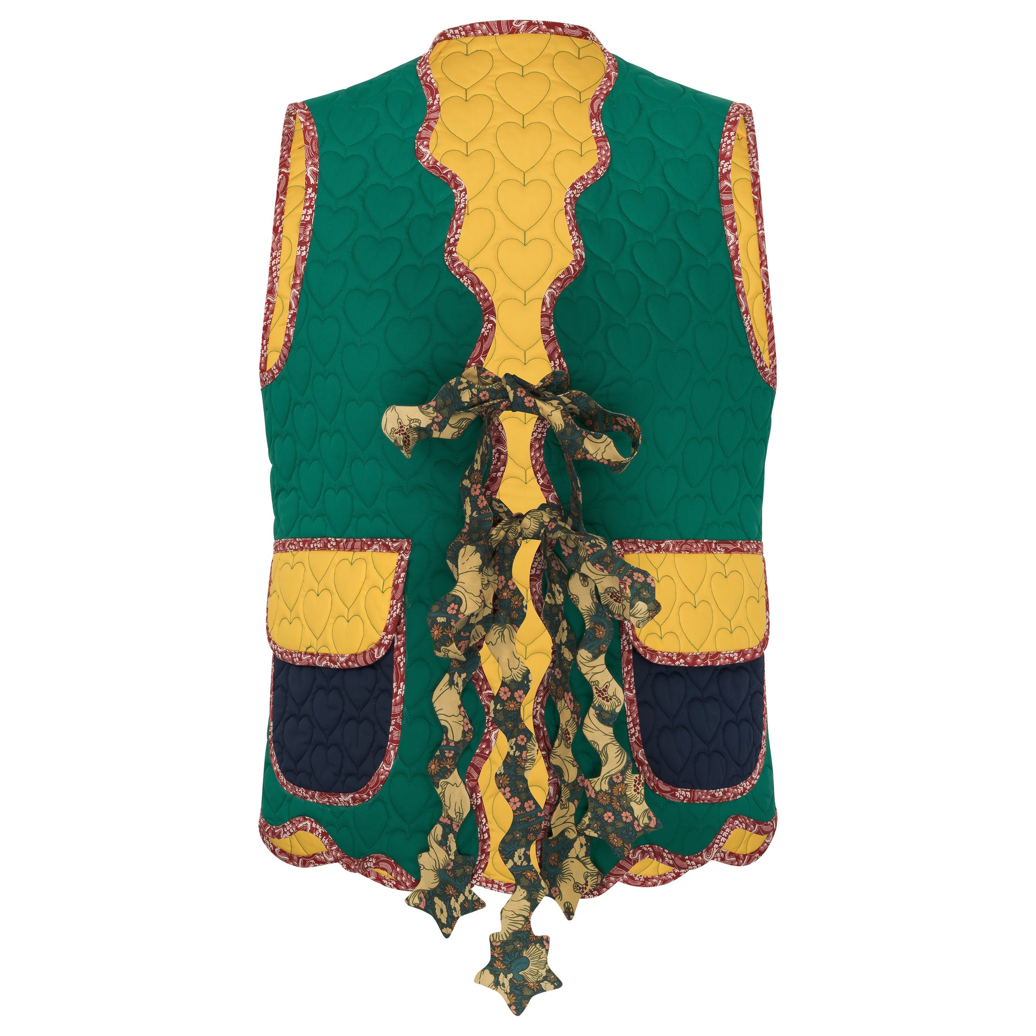 GISÉLE quilted patchwork cotton vest