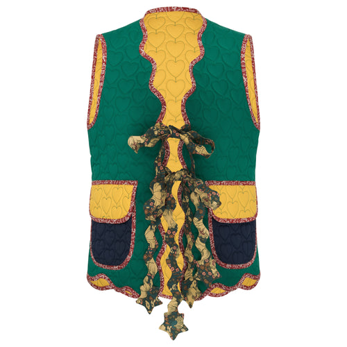 GISÉLE quilted patchwork cotton vest