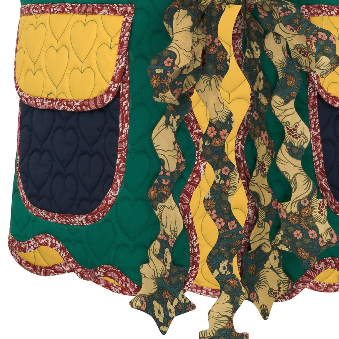 GISÉLE quilted patchwork cotton vest