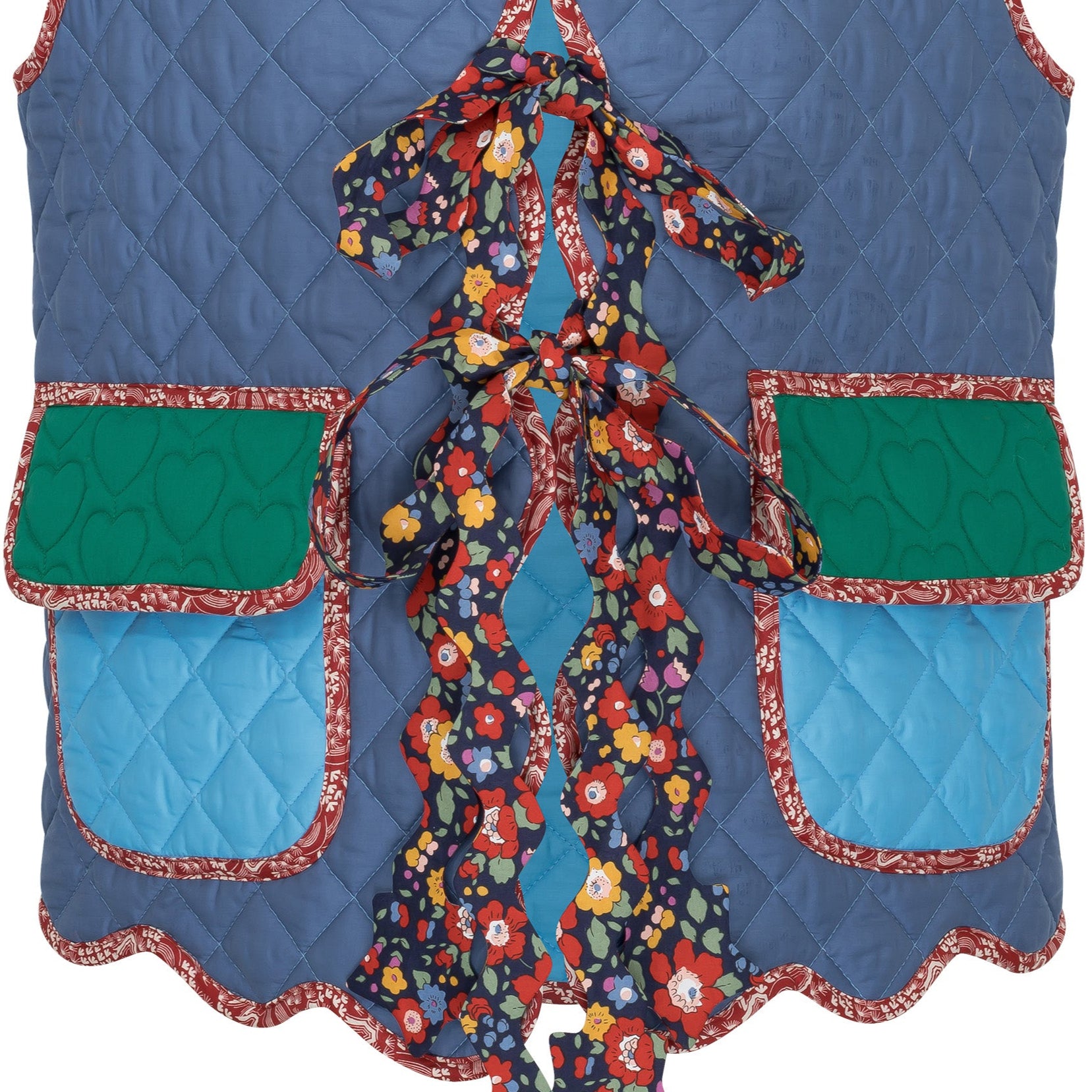 GISÉLE quilted patchwork cotton vest