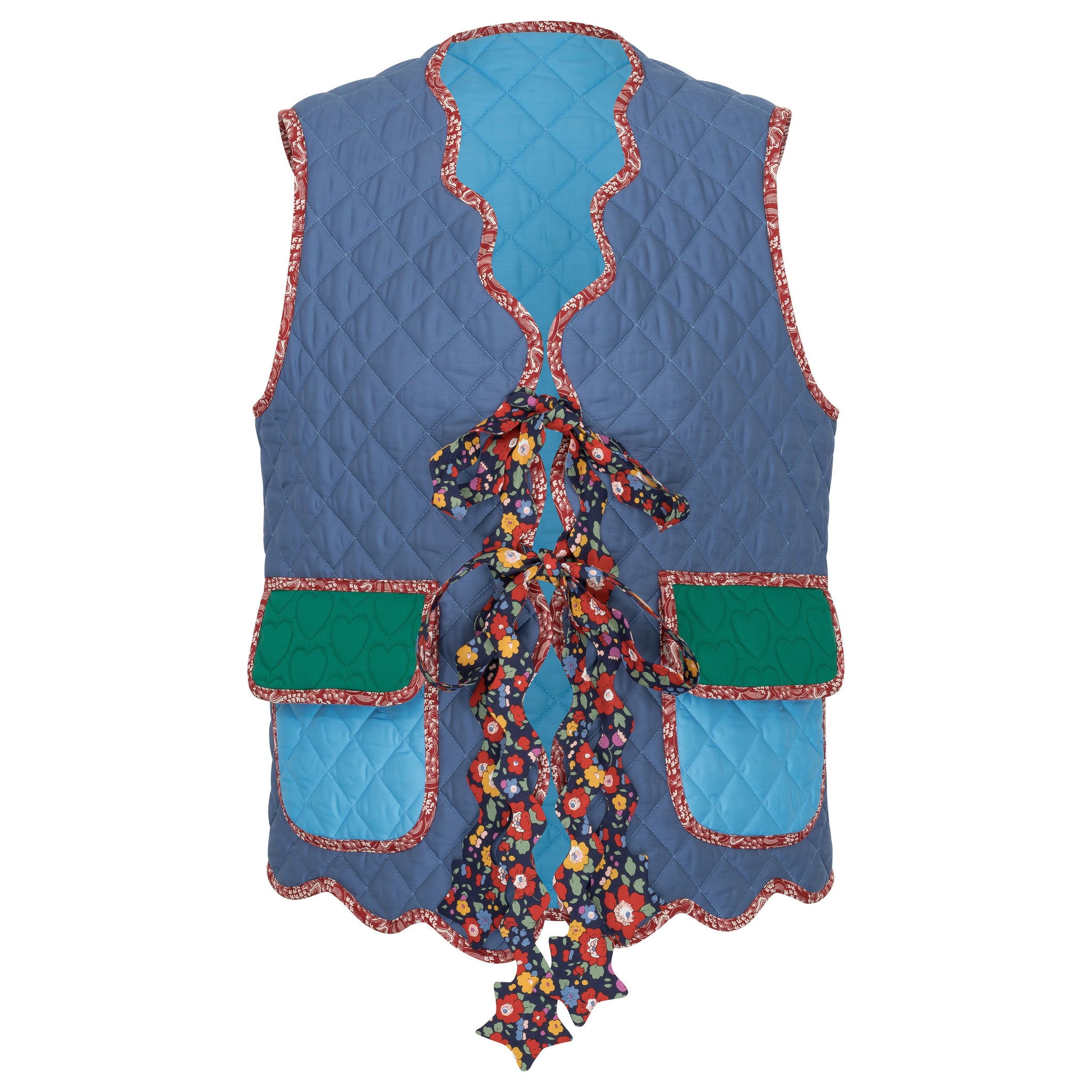 GISÉLE quilted patchwork cotton vest
