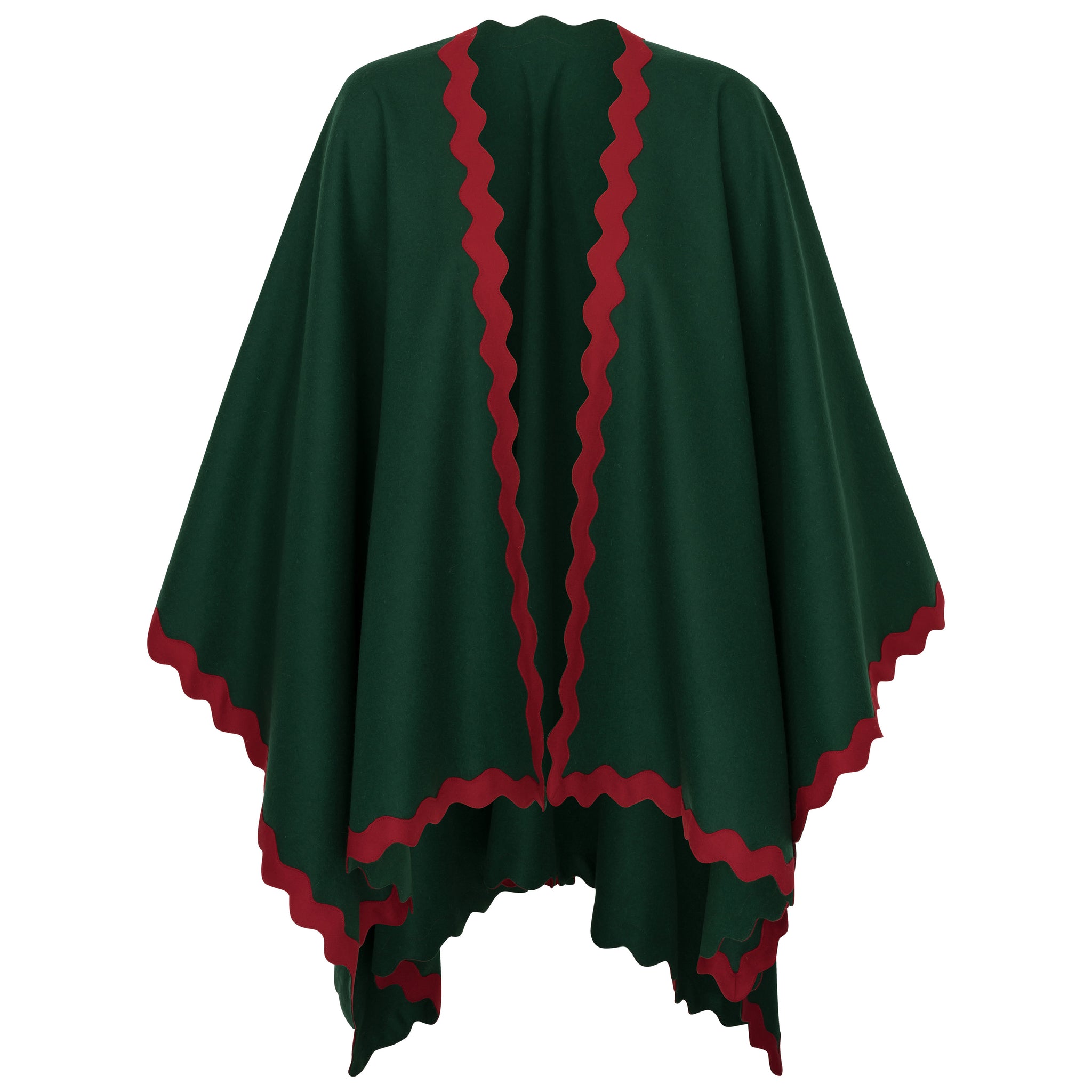 CLEMENCE loden poncho