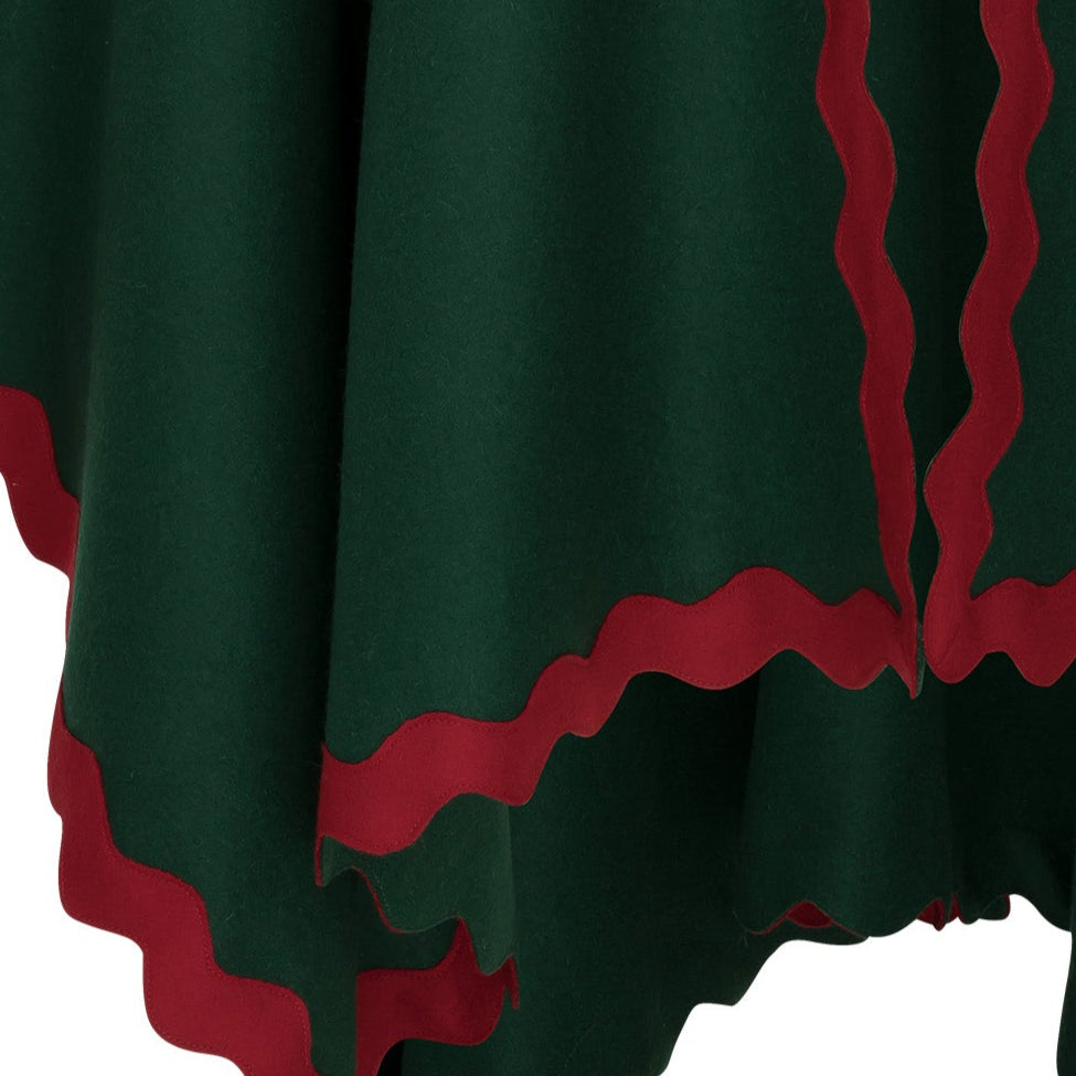 CLEMENCE loden poncho