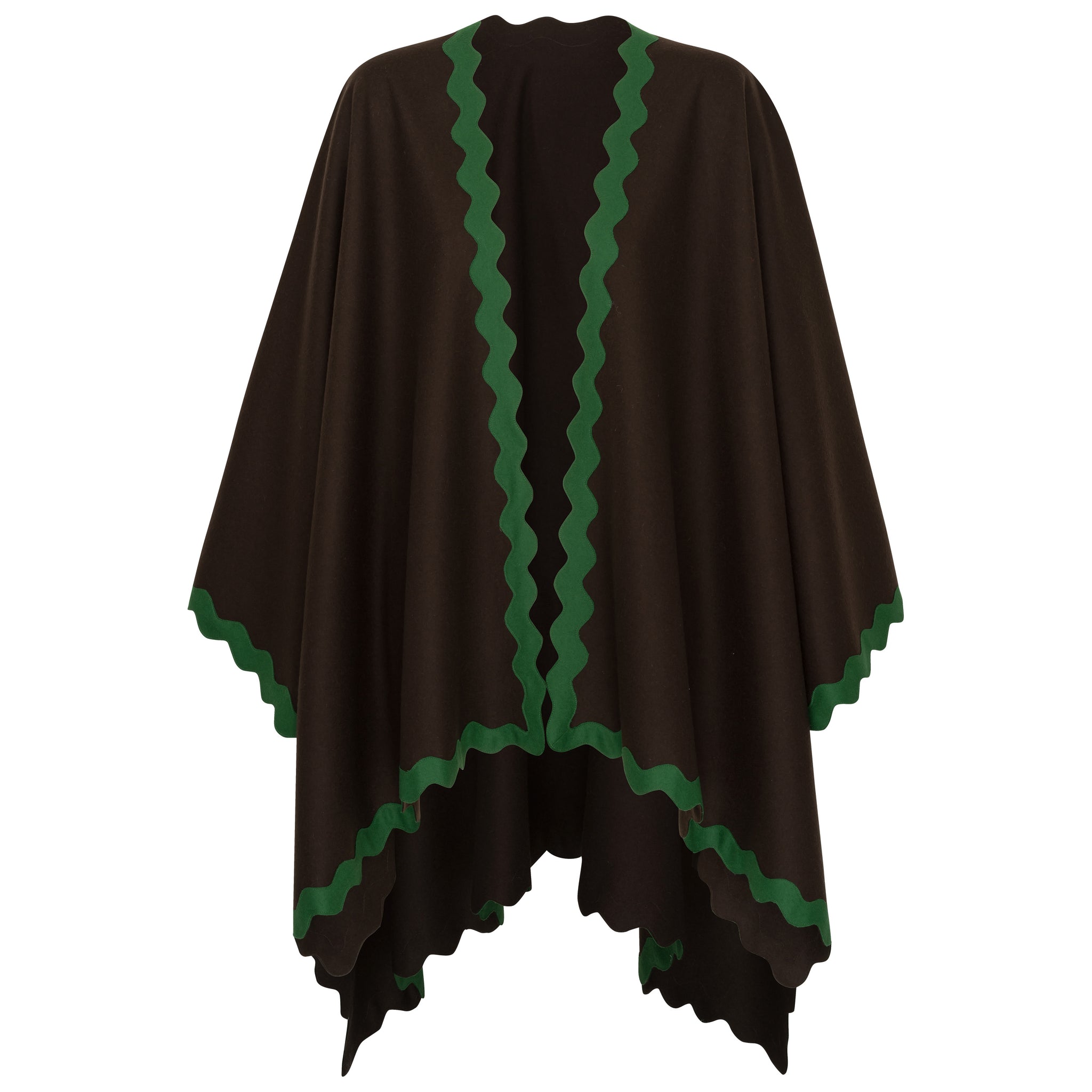 CLEMENCE loden poncho