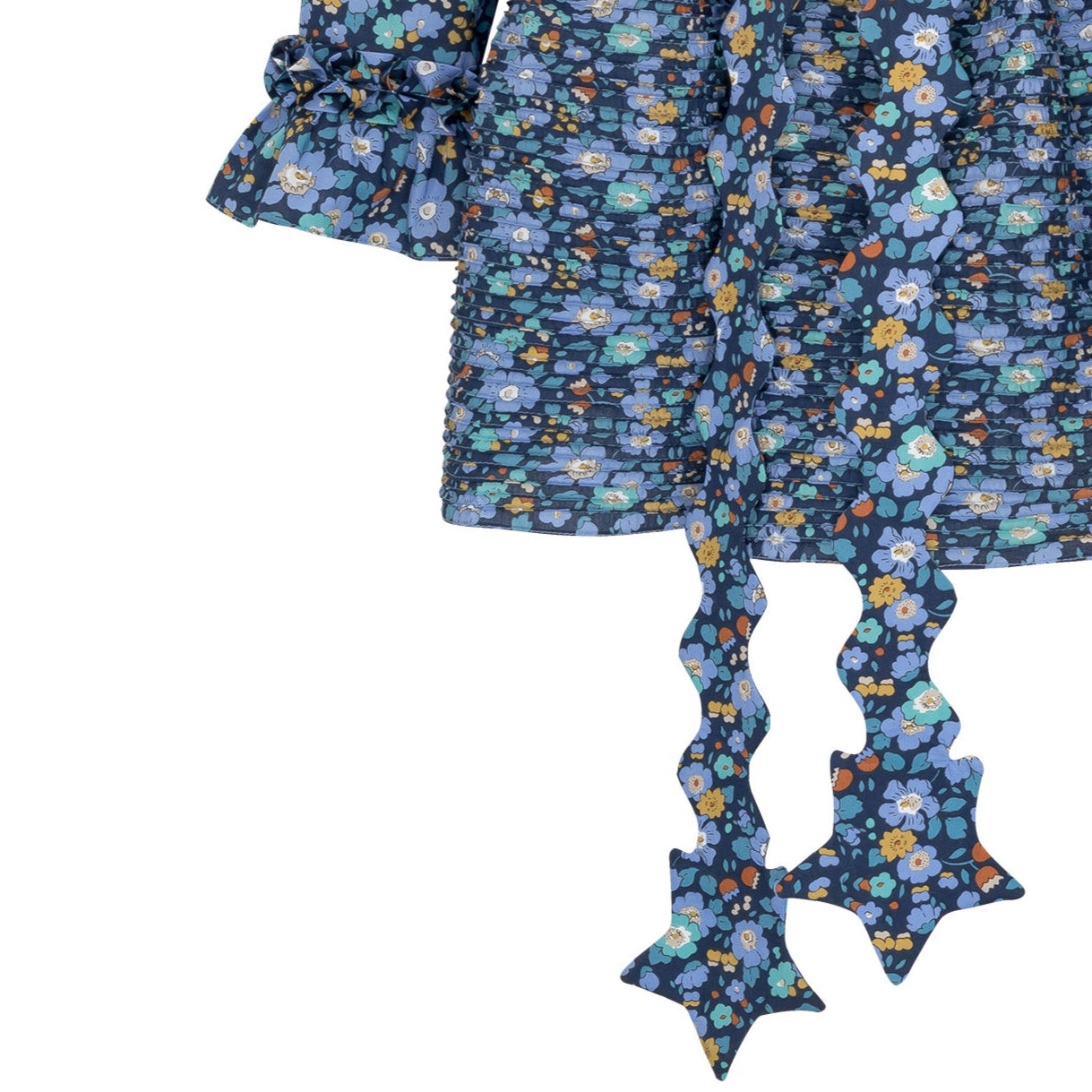 DELPHINE mini pin-tuck cotton dress