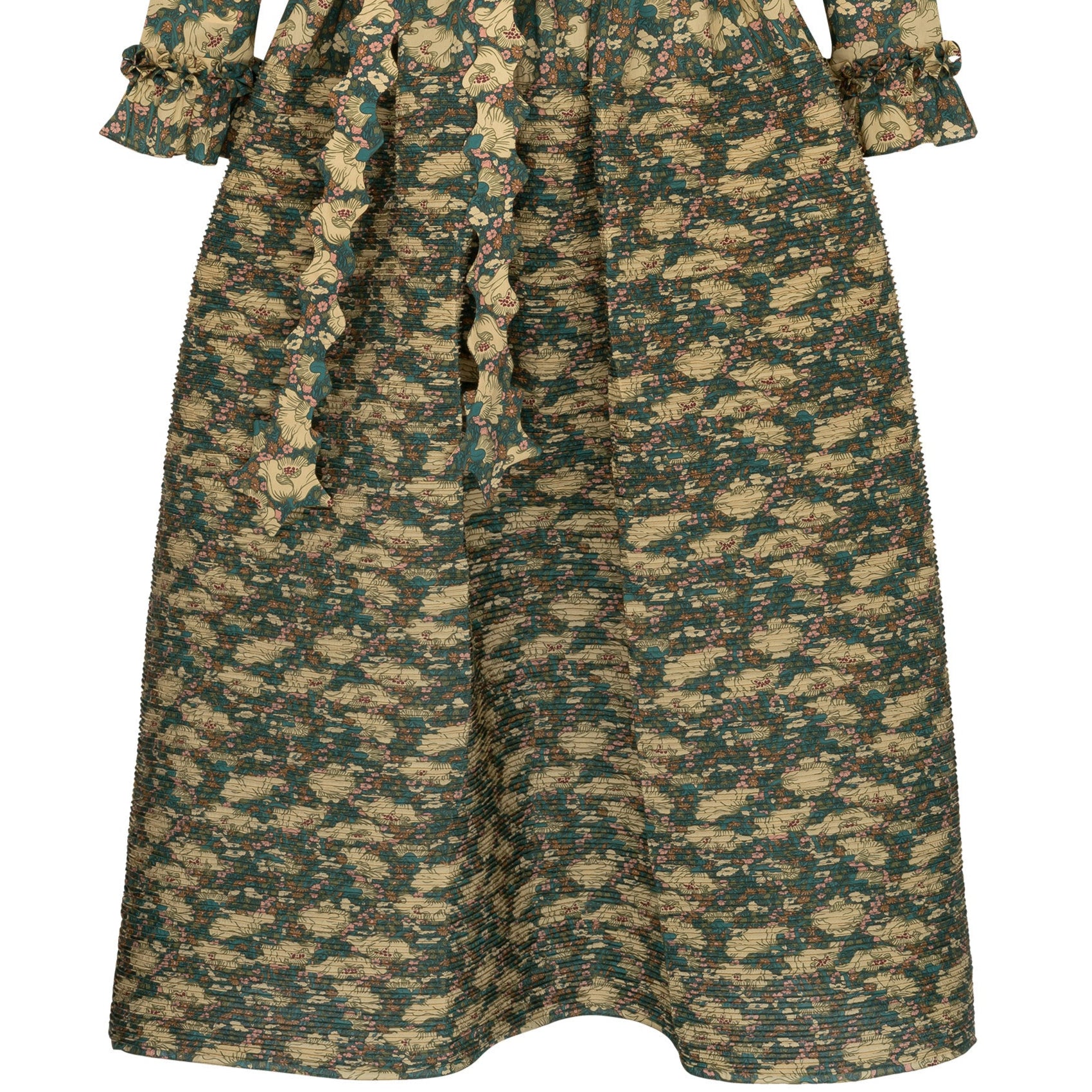 DELPHINE maxi pin-tuck cotton dress